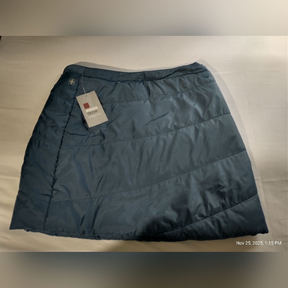 Swiss+Tech Blue Puffer Skirt